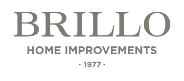Brillo Home Improvement's logo in gray text with "1977" below.