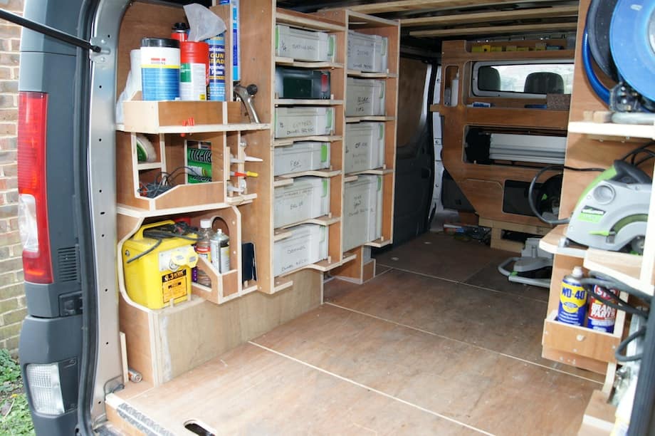 Van Racking Ideas for Carpenters Construction Fanatics